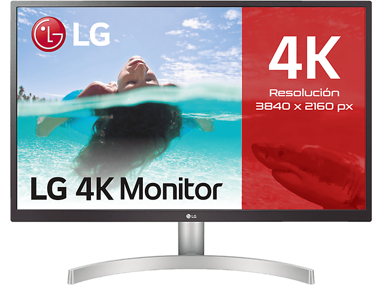 LG 27UL550-W, 27, UHD 4K, 5ms, 60 Hz, 1x HDMI. DisplayPort, Blanco