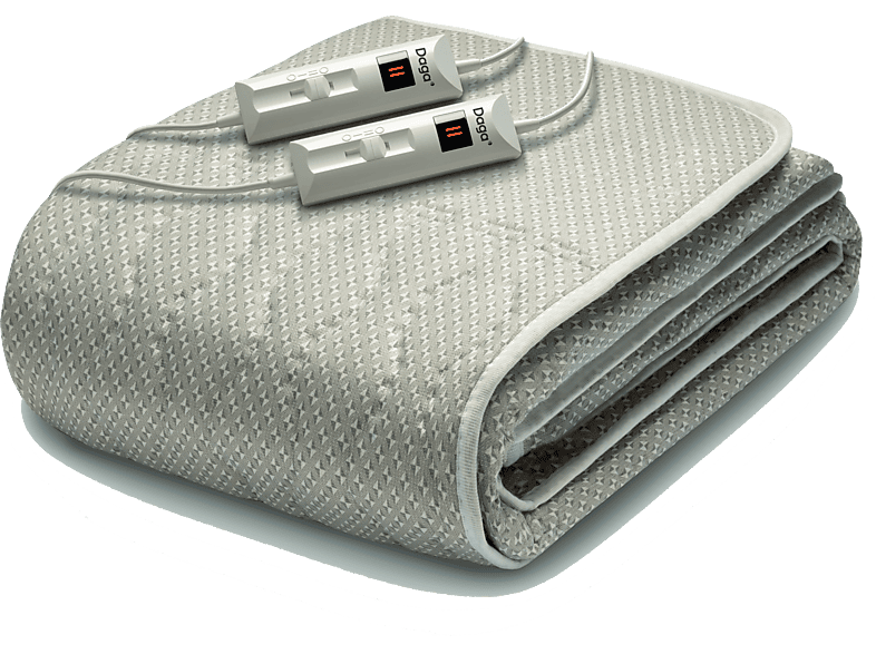 REACONDICIONADO Seminuevo Bueno Manta eléctrica - Daga Sueño Cálido Matrimonial, 47 W x 2, 2 Niveles de temperatura, Gris