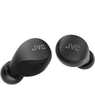 Auriculares True Wireless - JVC Gumy Mini HA-A6T, Control táctil, Autonomía 23 horas, Compatible con asistente de voz, IPX4, Negro + Estuche de carga