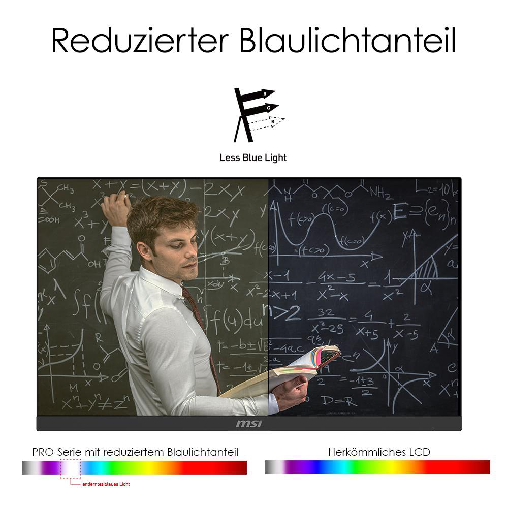 MSI PRO MP271PDE 27 Zoll  Full-HD  Monitor  5 ms Reaktionszeit  