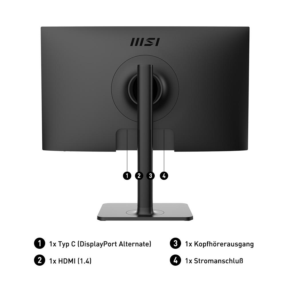 MSI MODERN MD241PDE 23,8 Zoll  Full-HD  Monitor  5 ms Reaktionszeit  
