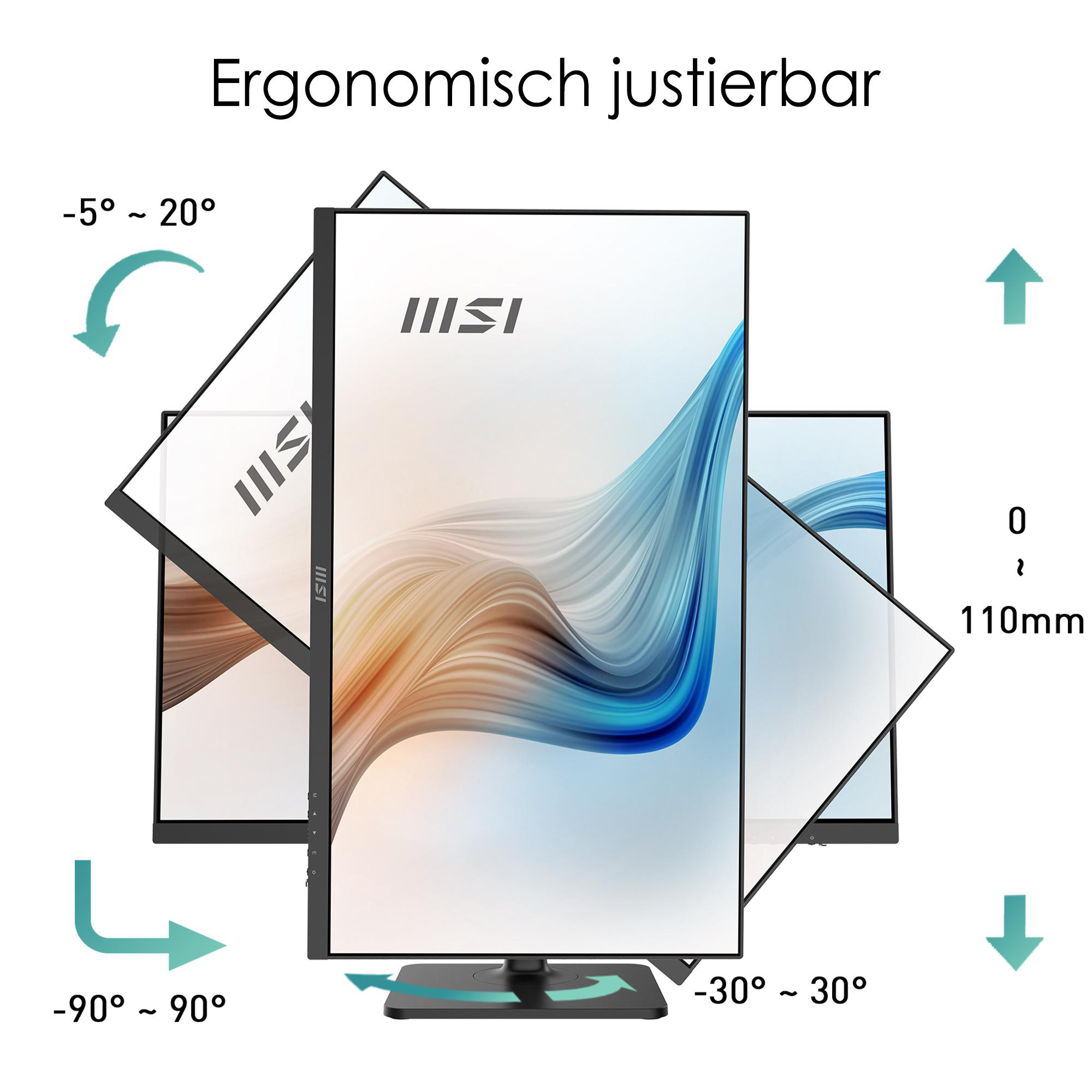 MSI MODERN MD271QPDE 27 Zoll  WQHD  Monitor  5 ms Reaktionszeit  