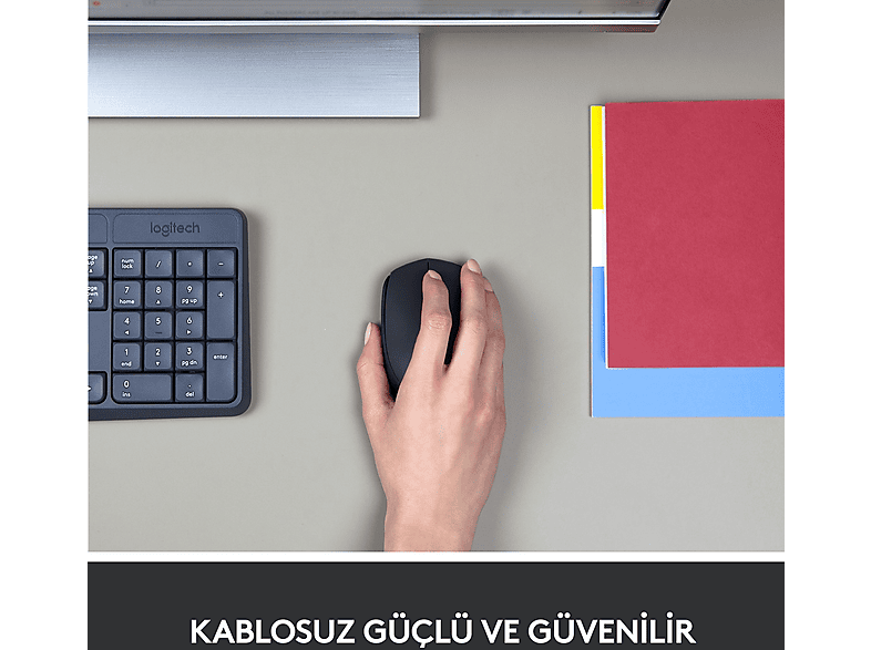 LOGITECH M171 USB Alıcılı Kablosuz Kompakt Mouse - Siyah_4