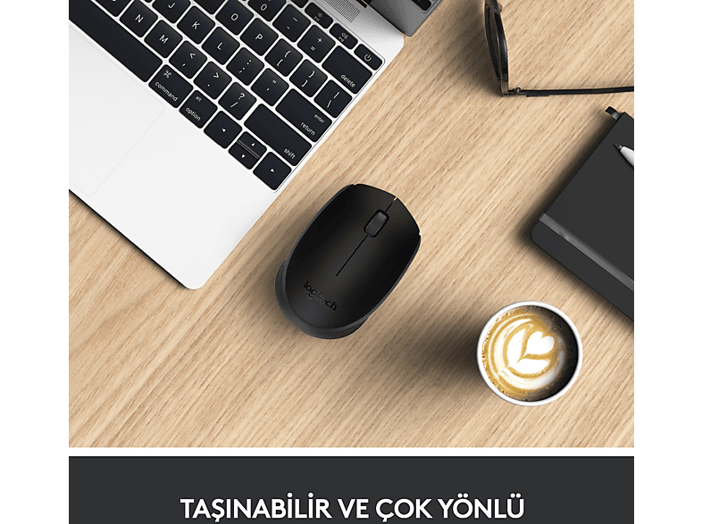 LOGITECH M171 USB Alıcılı Kablosuz Kompakt Mouse - Siyah_5