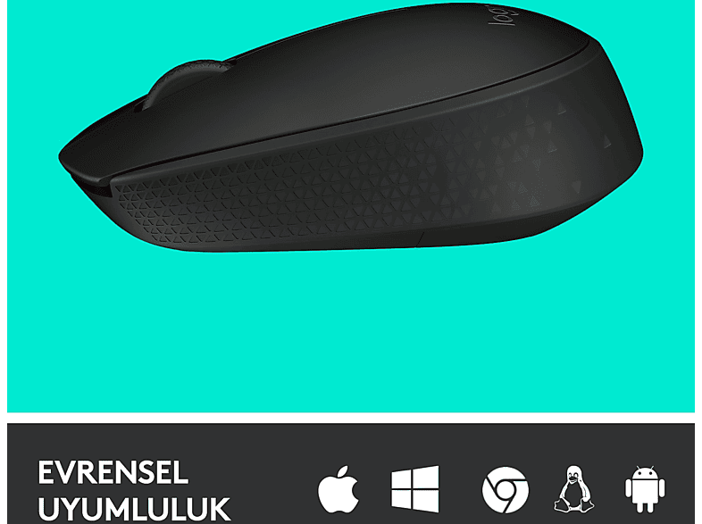 LOGITECH M171 USB Alıcılı Kablosuz Kompakt Mouse - Siyah_6