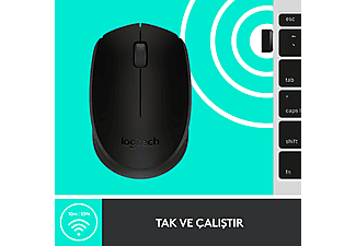 LOGITECH M171 USB Alıcılı Kablosuz Kompakt Mouse - Siyah_8