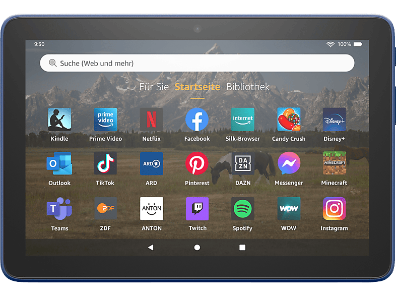Tablet AMAZON Fire HD 8 Tablet (2022), Tablet, 32 GB, 8 Zoll, Blau 32