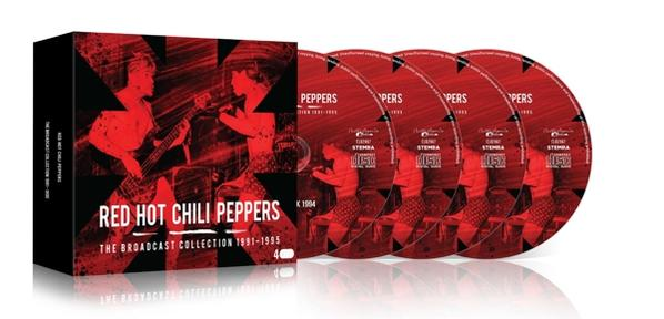 Red Hot Chili Peppers CD box set több CD-vel, a zenekar tagjaival.