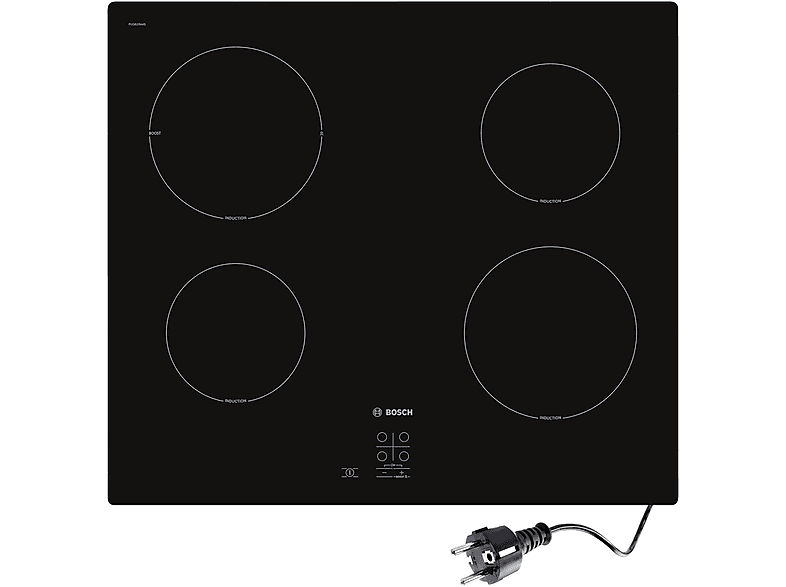 75 cm brede inductiekookplaat met 4 kookzones voor optimale kookruimte