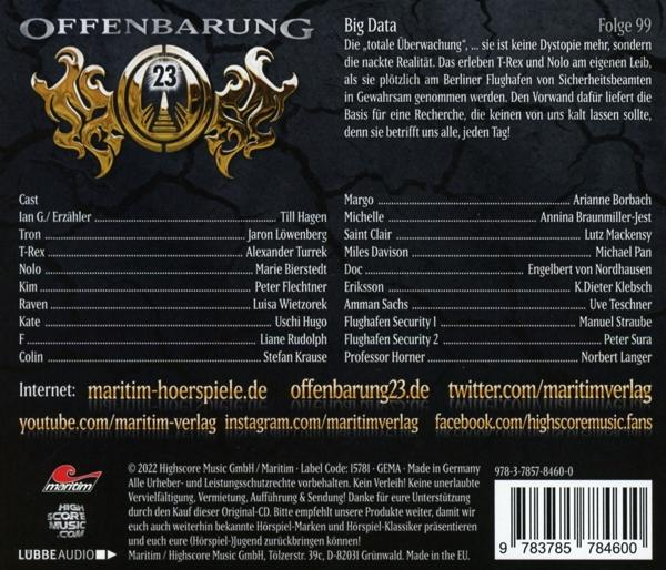 Offenbarung 23 - Folge 99-Big Data  - (CD)