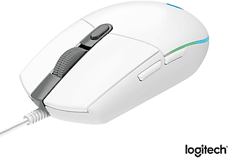 LOGITECH G G203 LIGHTSYNC RGB Aydınlatmalı 8000 DPI Kablolu Oyuncu Mouse - Beyaz_1