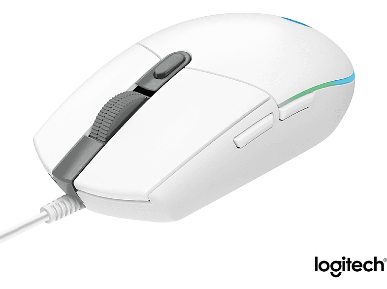 LOGITECH G G203 LIGHTSYNC RGB Aydınlatmalı 8000 DPI Kablolu Oyuncu Mouse - Beyaz_1