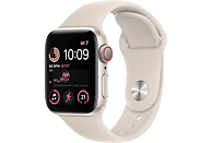 APPLE SE GPS+CEL 40 STARL ALU W STARL SPORT REG Smartwatch Fluorelastomer Fluorelastomer, 130 - 200 mm, Polarstern