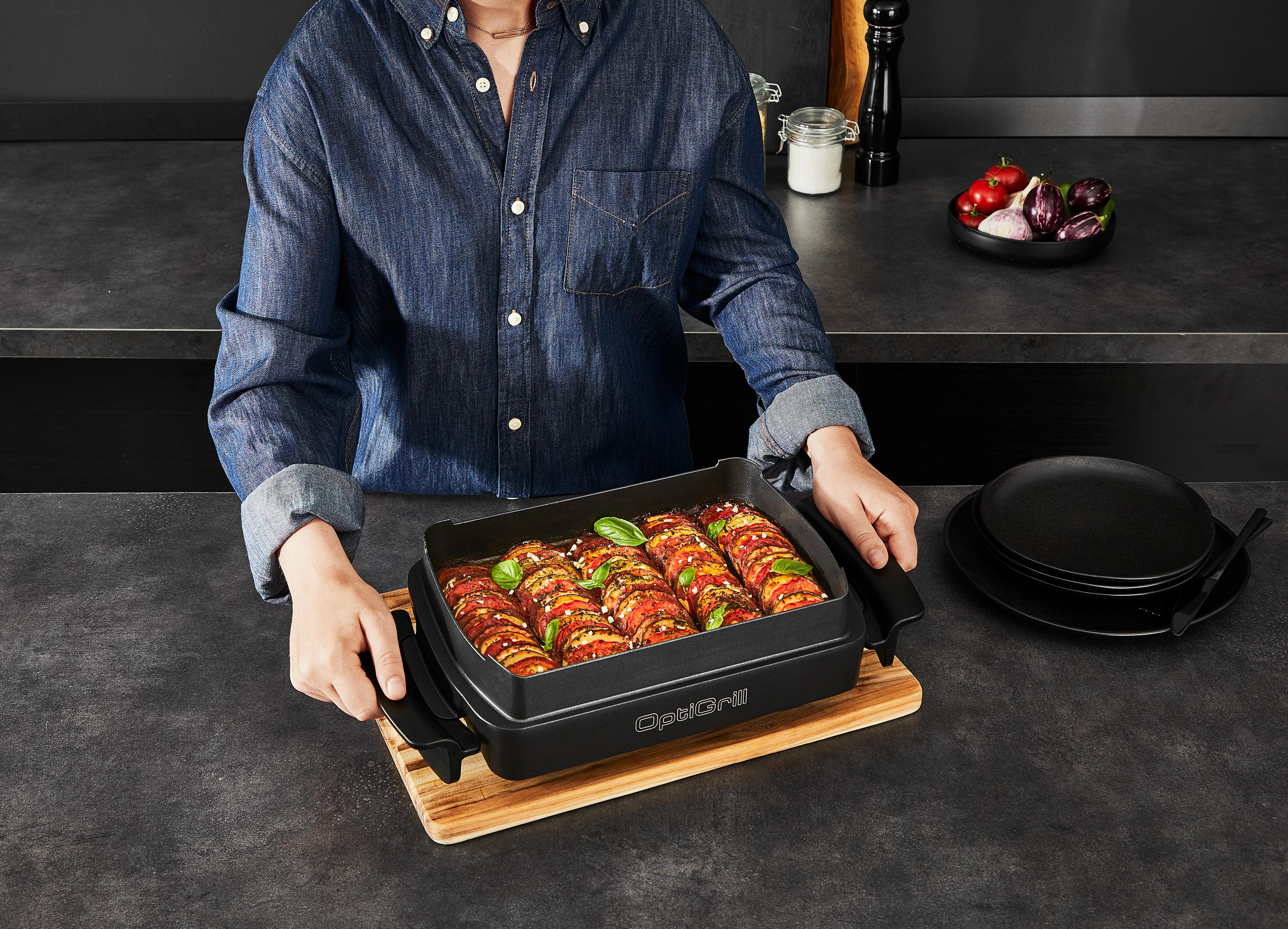 TEFAL GC714D.INTER1 OptiGrill+ Snacking & Baking Kontaktgrill