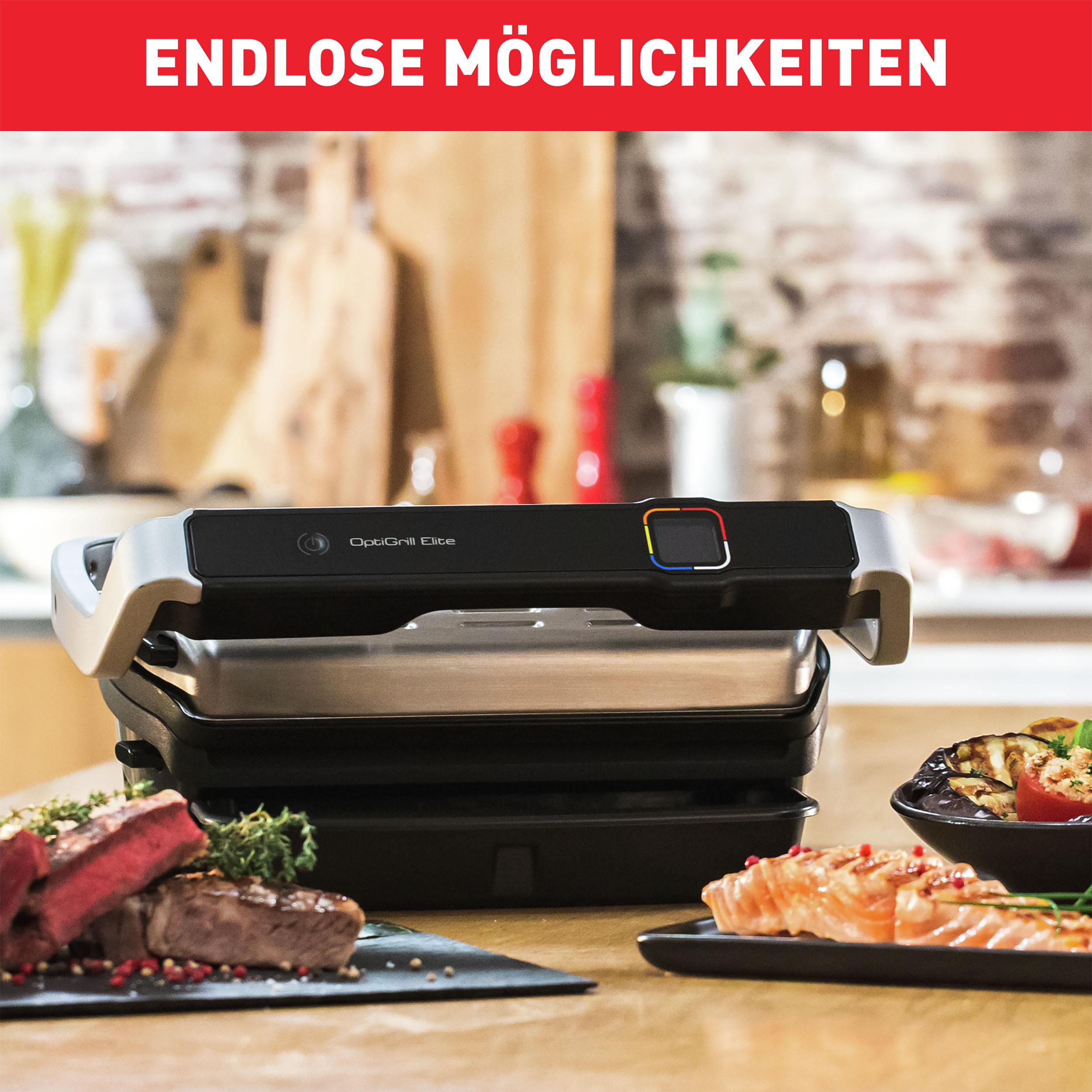 TEFAL GC750D.INTER1 OptiGrill Elite+ Kontaktgrill