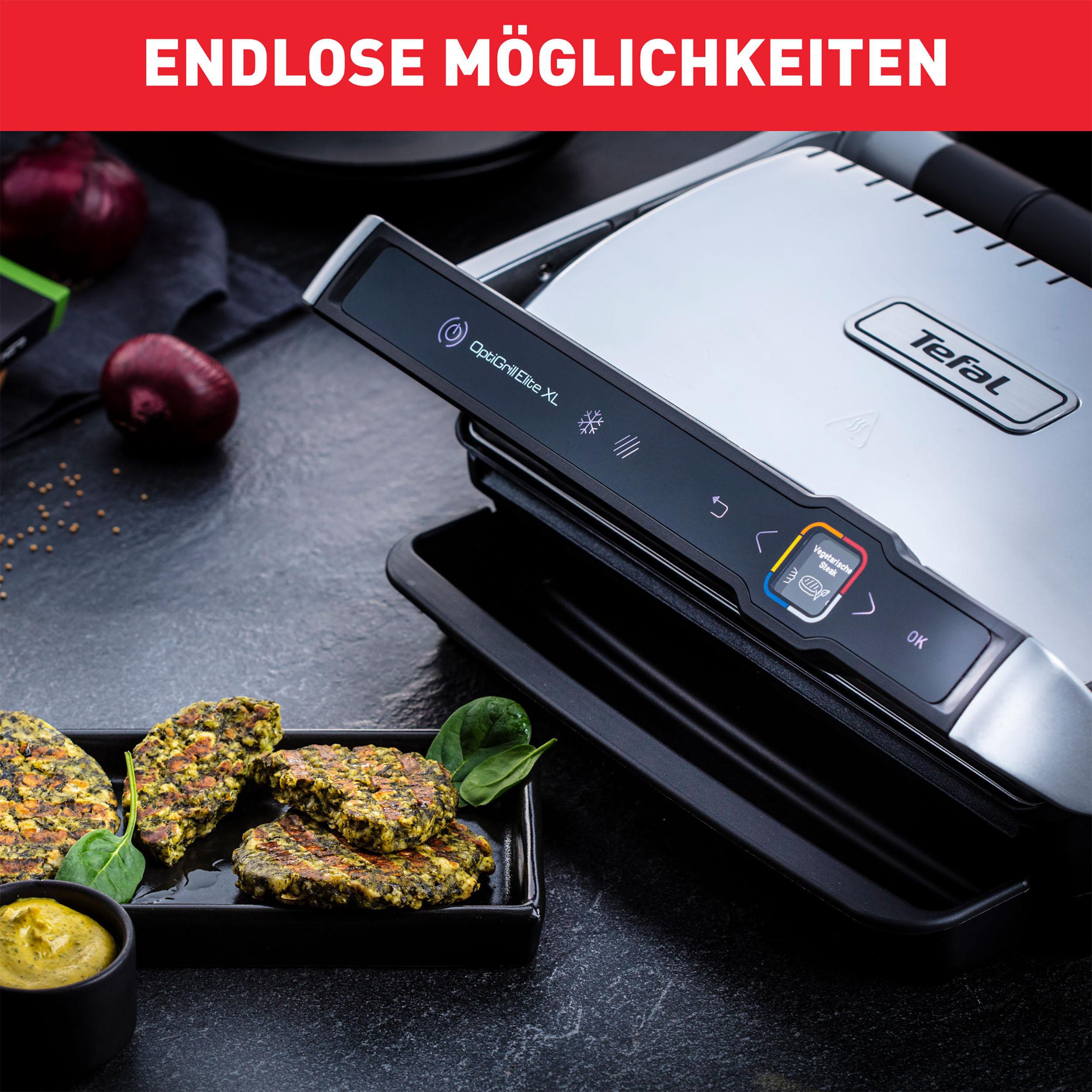 TEFAL GC760D.INTER1 OptiGrill Elite XL+ Kontaktgrill
