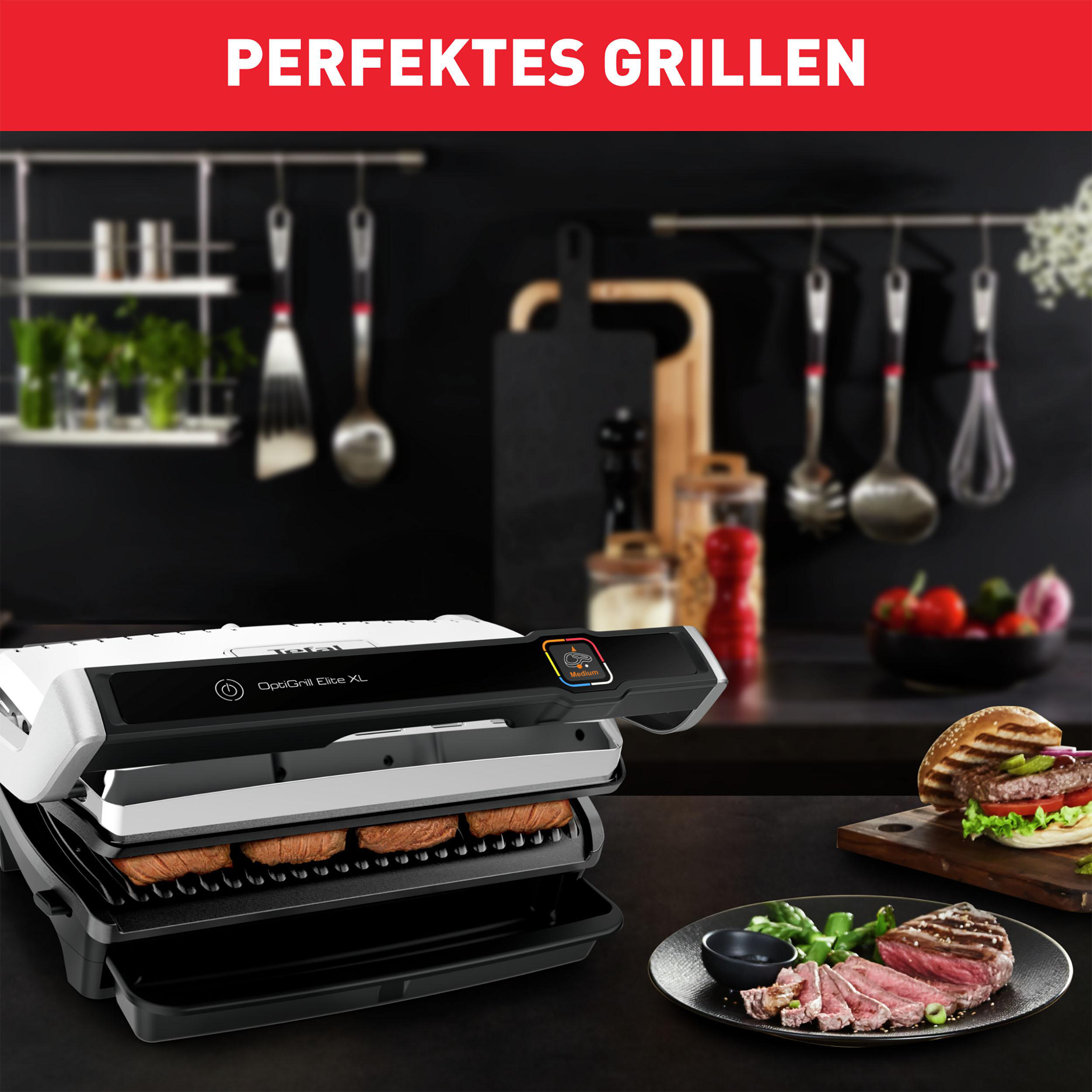 TEFAL GC760D.INTER1 OptiGrill Elite XL+ Kontaktgrill
