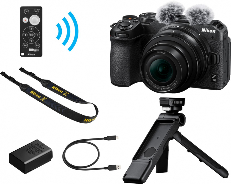NIKON Z 30 Vlogger Kit Aynasız Fotoğraf Makinesi Siyah Fiyat