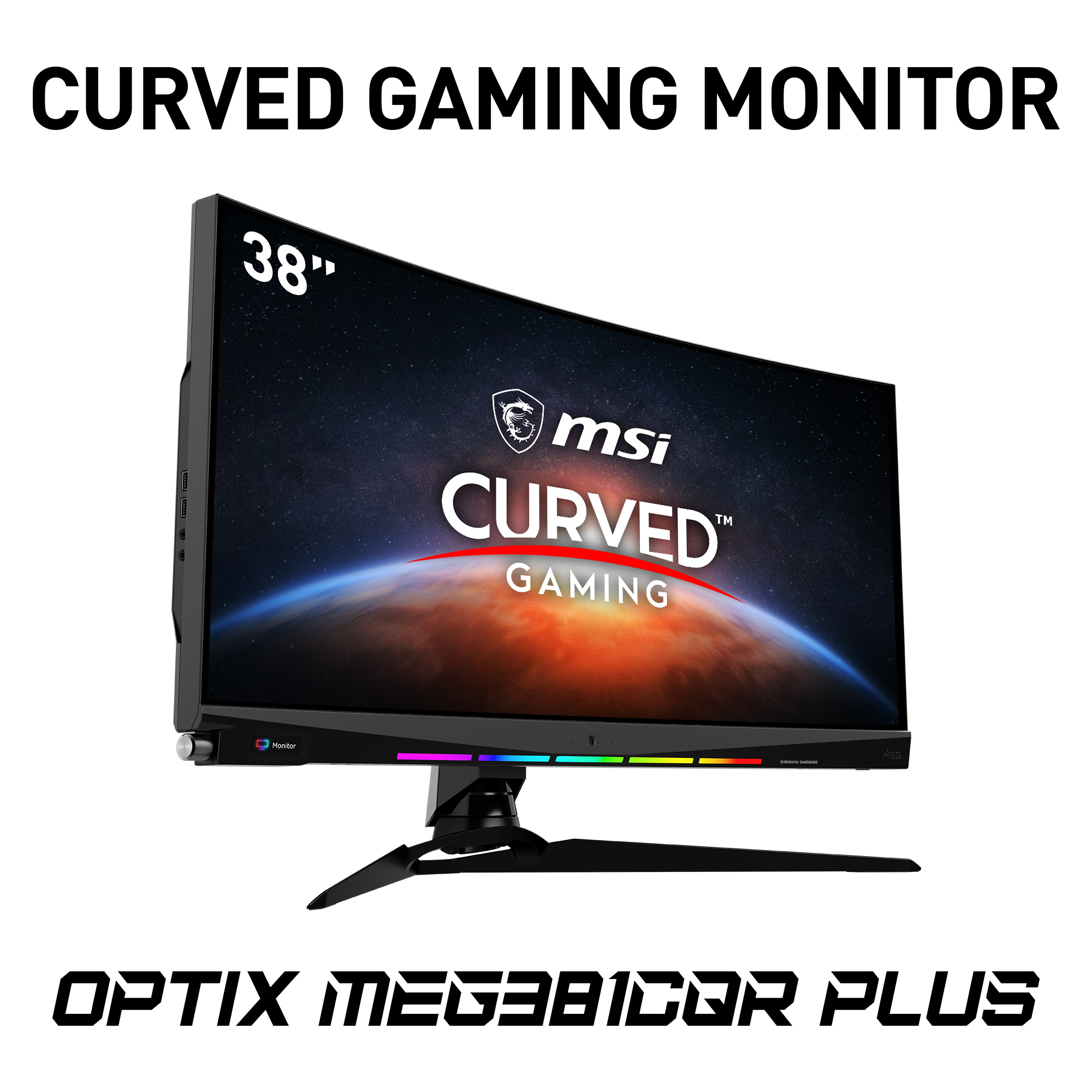 MSI Optix MEG381CQRDE Plus Curved 37,5 Zoll  UWQHD  Gaming Monitor  1 ms Reaktionszeit  