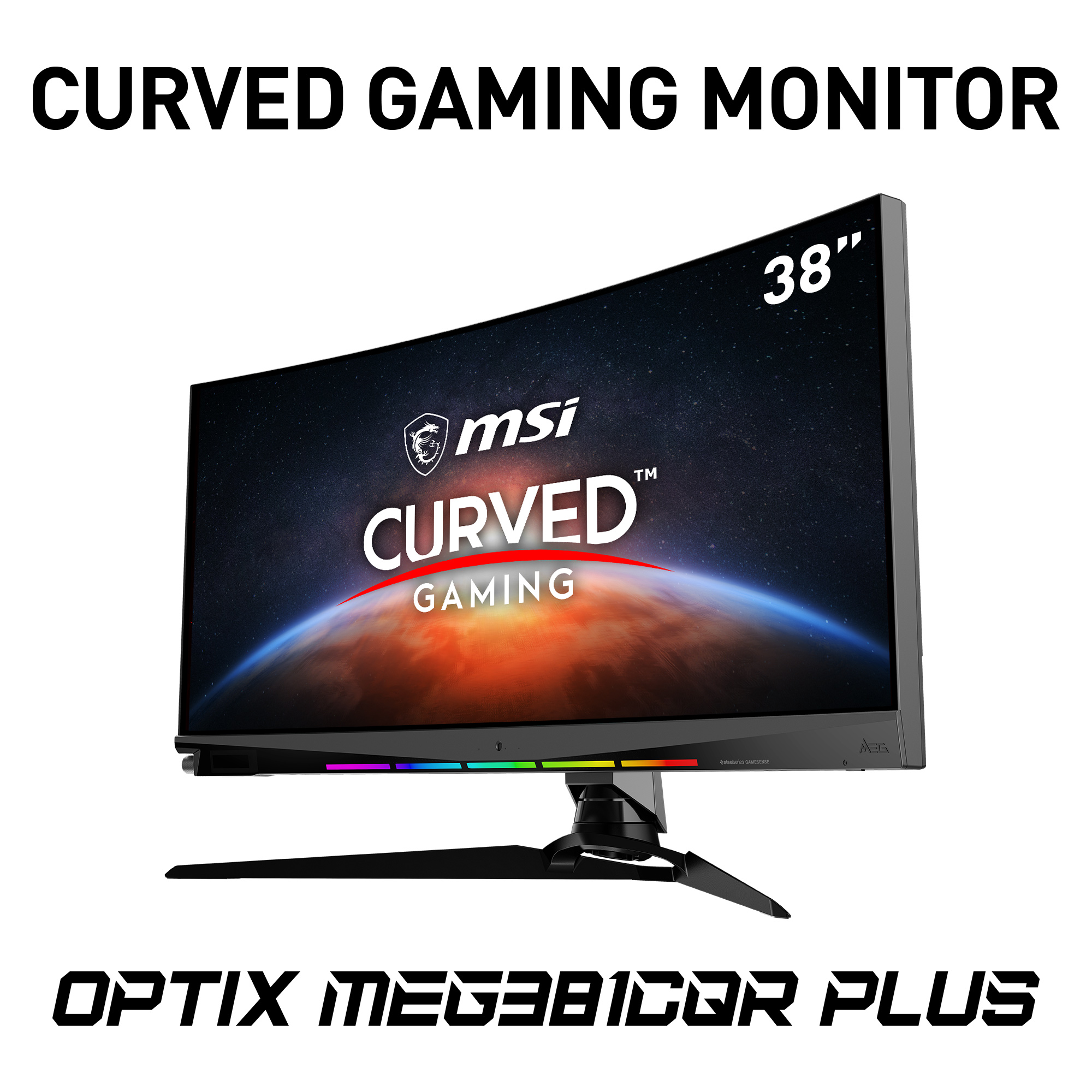 MSI Optix MEG381CQRDE Plus Curved 37,5 Zoll  UWQHD  Gaming Monitor  1 ms Reaktionszeit  