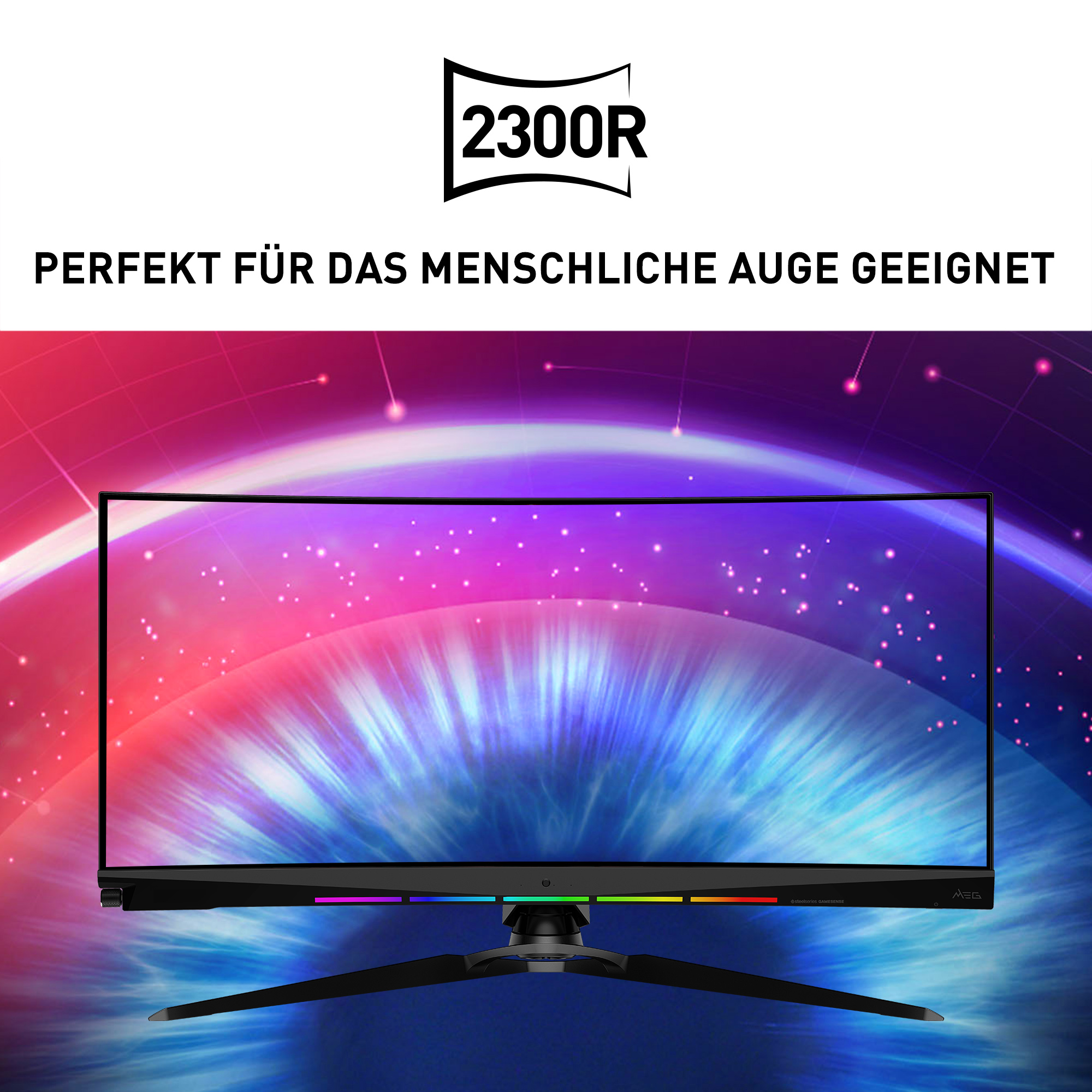 MSI Optix MEG381CQRDE Plus Curved 37,5 Zoll  UWQHD  Gaming Monitor  1 ms Reaktionszeit  
