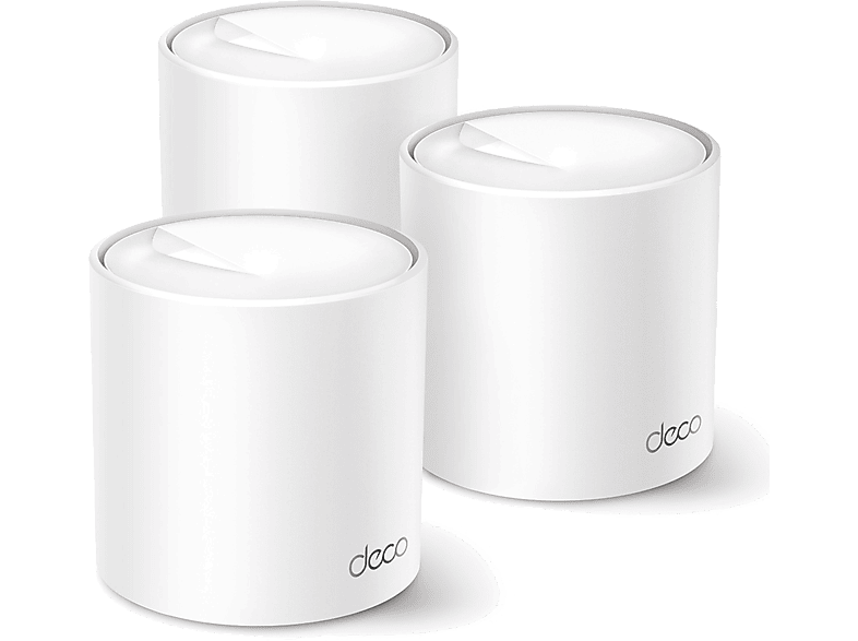 TP-LINK Deco X50(3-pack), AX3000 Mbps,Gigabit Portlar, 600 m²'ye Kadar Kapsama, Wi-Fi 6 Mesh Sistemi