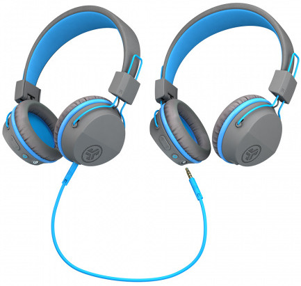 JLAB JBUDDIES KIDS WRLS GREY/BLUE Over-ear Casque audio sans fil Bleu