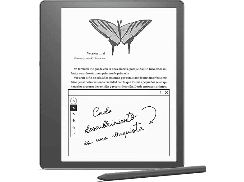eBook - Amazon Kindle Scribe, Para eBook, 10.2", 16 GB, 300 ppp, Wifi, Lápiz básico, Gris tungsteno