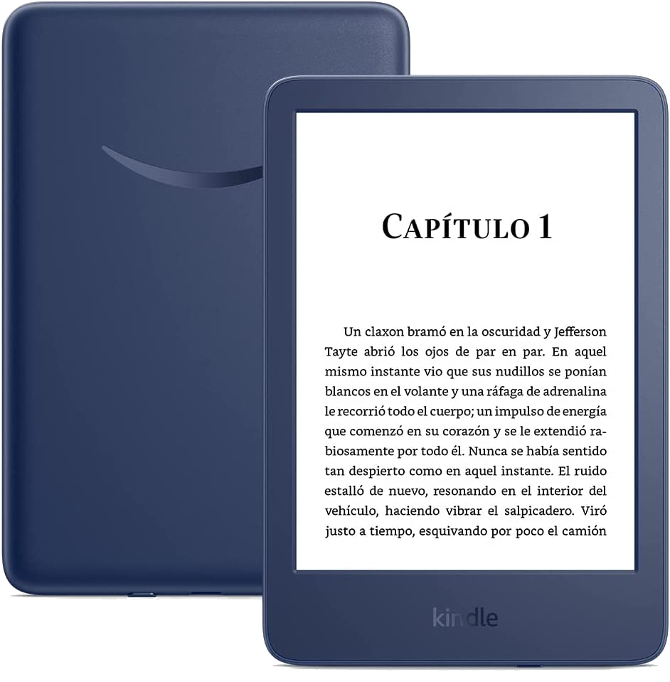 eBook - Amazon Kindle, Para eBook, 6", Doble de almacenamiento, 16 GB, 300 ppp, E-Ink, Azul vaquero