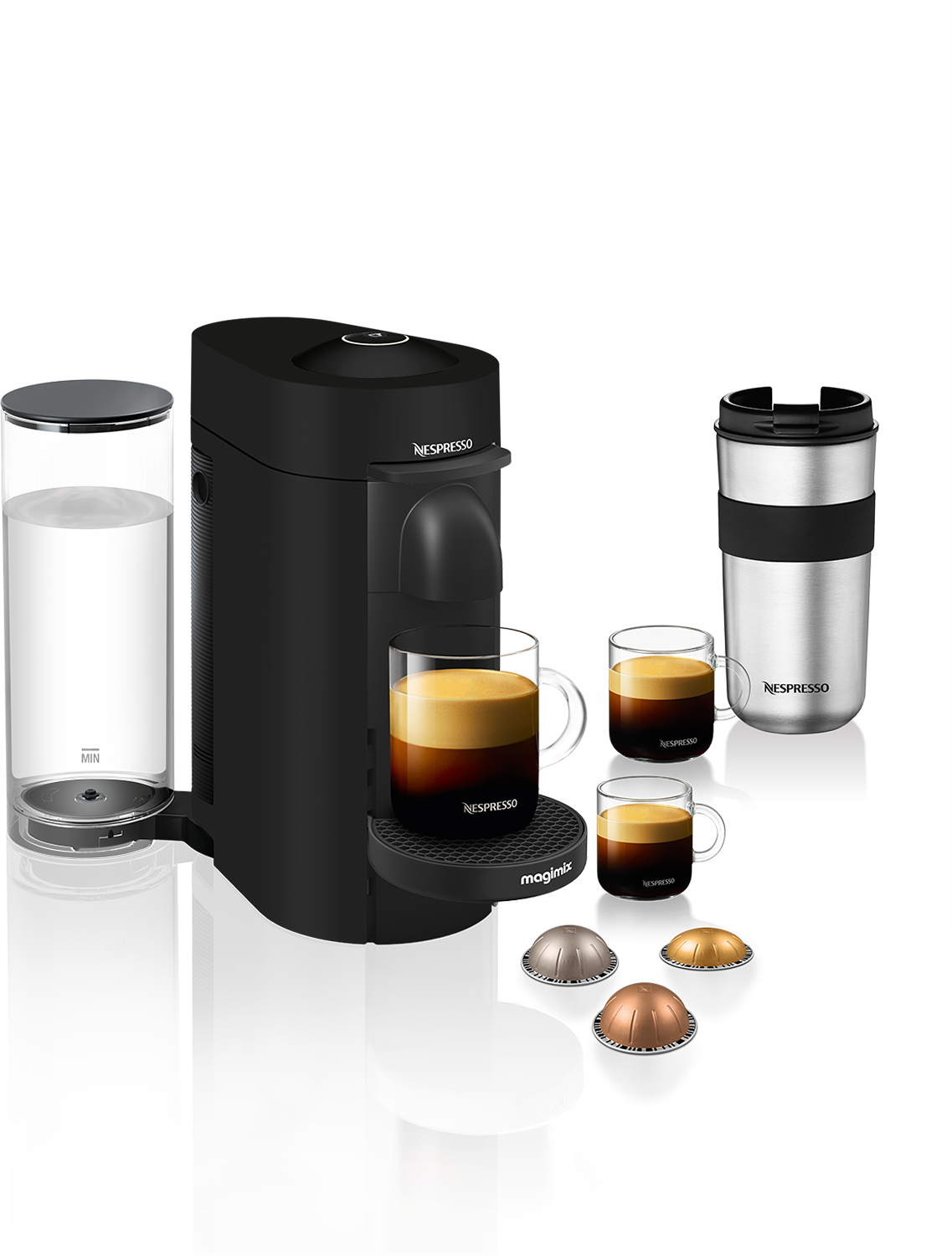 MAGIMIX  Nespresso Vertuo Plus - Capsulemachine - Zwart-Mat