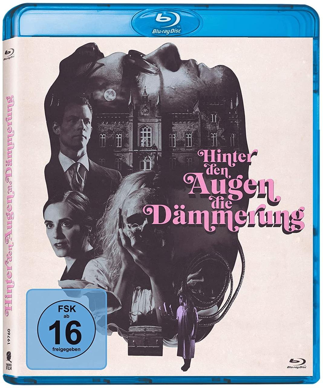 Blu-ray-Cover. Filmplakat mit Schauspielern und Text. Dunkler Hintergrund, Logo und Bewertung.