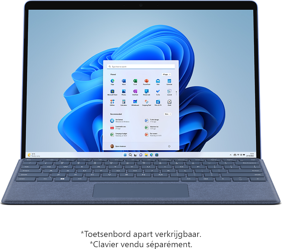MICROSOFT Surface Pro 9 Intel Core i5-1235U 256 GB 8 GB RAM Wi-Fi  Saphire (QEZ-00038)