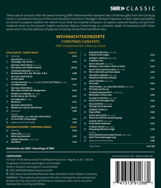 Marcus/swr Vokalensemble Creed - Weihnachtskonzerte (Blu-ray)  - (Blu-ray)