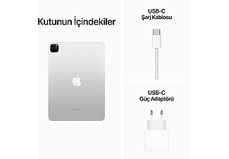 APPLE 4.Nesil iPad Pro 11" (M2 Çip) WIFI+Cellular 1TB Tablet Gümüş MNYK3TU/A_9