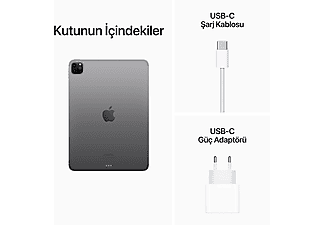 APPLE 4.Nesil iPad Pro 11" (M2 Çip) WIFI+Cellular 2TB Tablet Uzay Grisi MNYL3TU/A_9