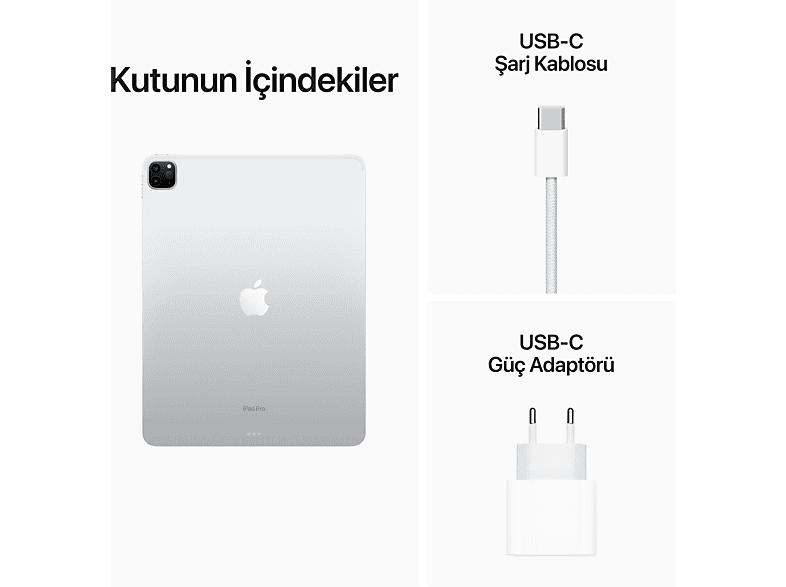 APPLE 6.Nesil iPad Pro 12.9" (M2 Çip) WIFI 256GB Tablet Gümüş MNXT3TU/A_5