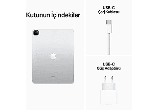 APPLE 6.Nesil iPad Pro 12.9" (M2 Çip) WIFI+Cellular 128GB Tablet Gümüş MP1Y3TU/A_9