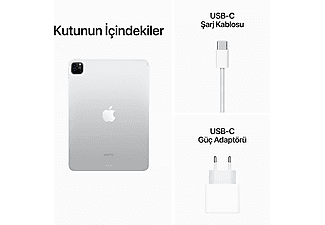 APPLE 4.Nesil iPad Pro 11" (M2 Çip) WIFI 1TB Tablet Gümüş MNXL3TU/A_5