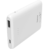 MediaMarkt HAMA 201667 Power Pack Slim 5HD 5000 Wit aanbieding