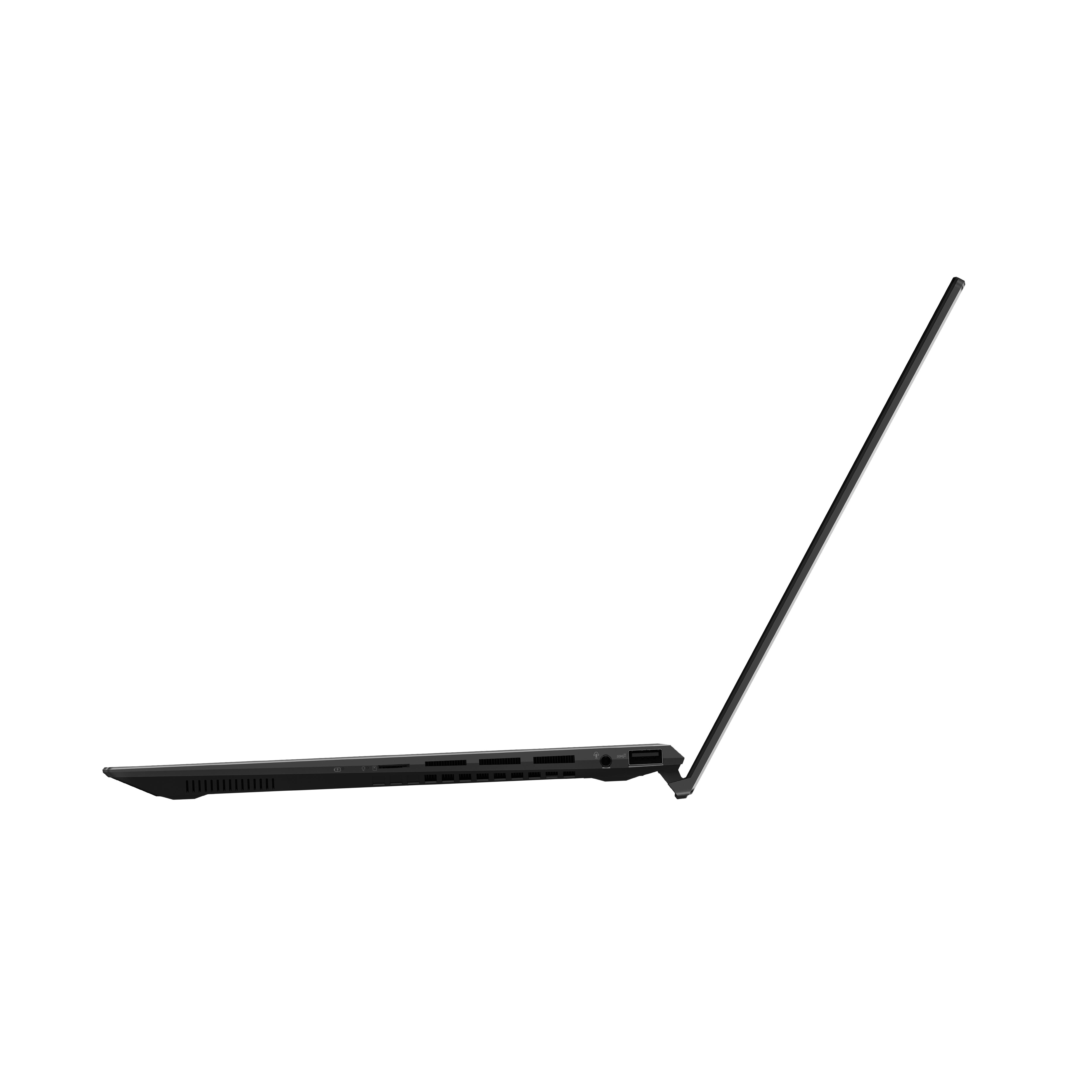 Un objeto rectangular negro con una hendidura circular en el centro.