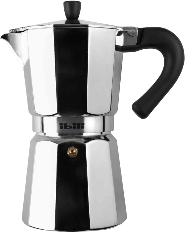 IBILI  Cafetière italienne Espresso Bahia (610906) - Machine à café - Capacité (réservoir d'eau): 600 ml - Argenté