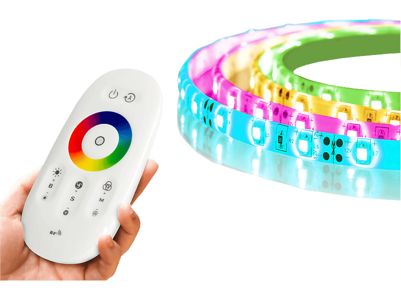 PHENOM "MagicControl" LED szalag, programozható, érintős távirányítóval, 5 méter, RGB (55843)