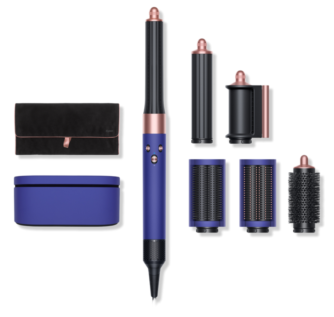 DYSON Airwrap™ Multi-Haarstyler Complete Long Violettblau und Rosé Haarstyler Violettblau und Rosé, 1300 Watt, 6 Aufsätze