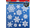 FAMILY CHRISTMAS Karácsonyi ablakdekor szett - jégkristály - papír, fehér