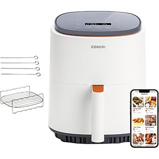 Freidora de aire - Cosori Lite Chef Edition, 1500 W, 3.8 litros, 7 modos cocinado, Pantalla LED táctil, Blanco