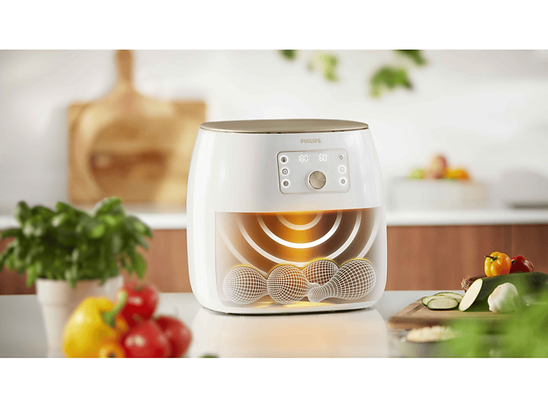 PHILIPS Premium XXL Yağsız Fritöz Beyaz HD9870/20_6