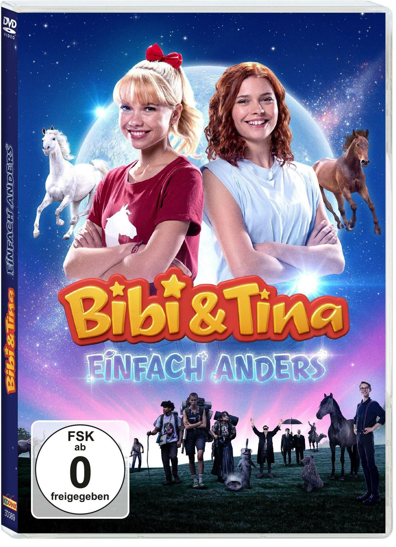 DVD-Cover: Zwei Mädchen mit Pferden, Titel: Bibi & Tina.