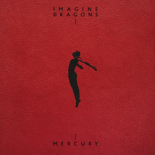 Pochette d'album avec une silhouette noire d'une personne sautant sur fond rouge avec du texte.