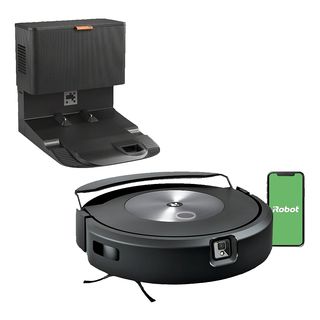 IROBOT Roomba Combo J7+ C7558 - Robot aspirateur laveur (Argent/Noir)