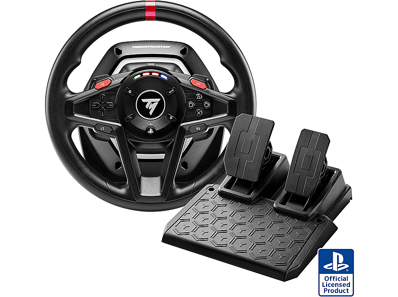 THRUSTMASTER Rennlenkrad mit Pedalset T128 für PC/PS5/PS4, Schwarz Rennlenkrad mit Pedalset — Foto 3 von 4